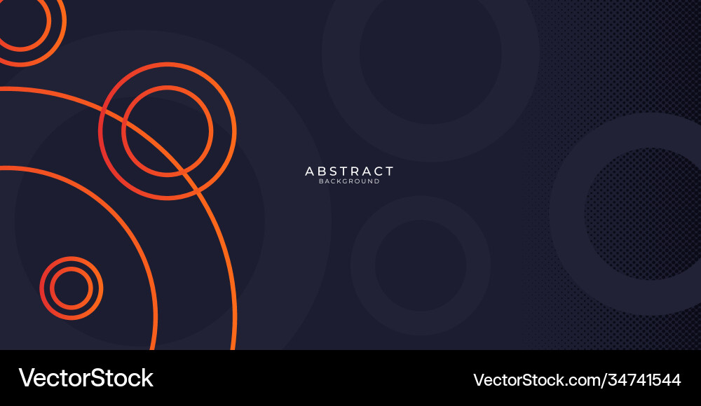 Abstract Dark Circles Background Vector Image