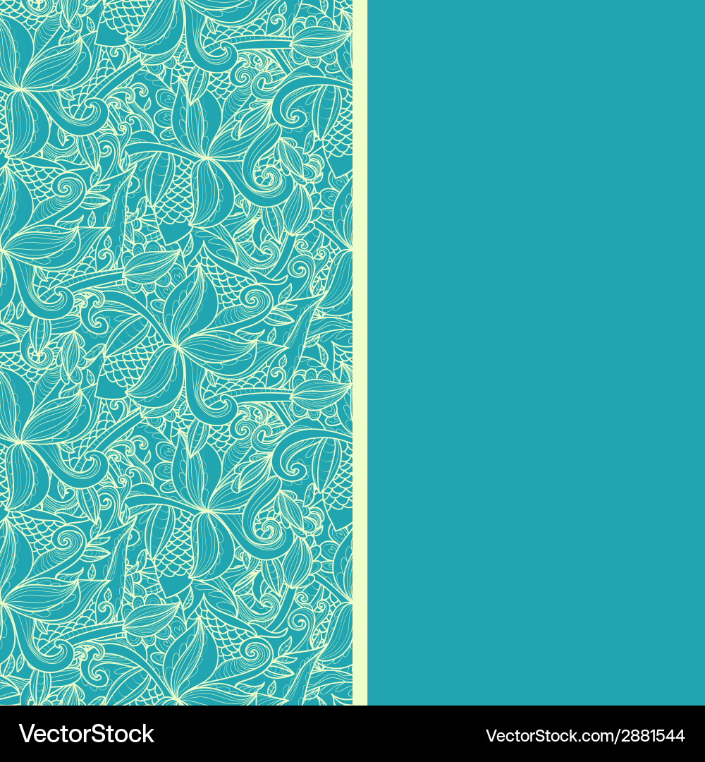 Border with abstract hand-drawn pattern vector image