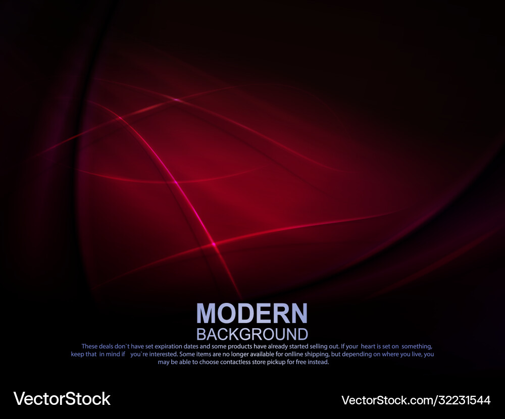 Dark design with a gradient red thin light vector image