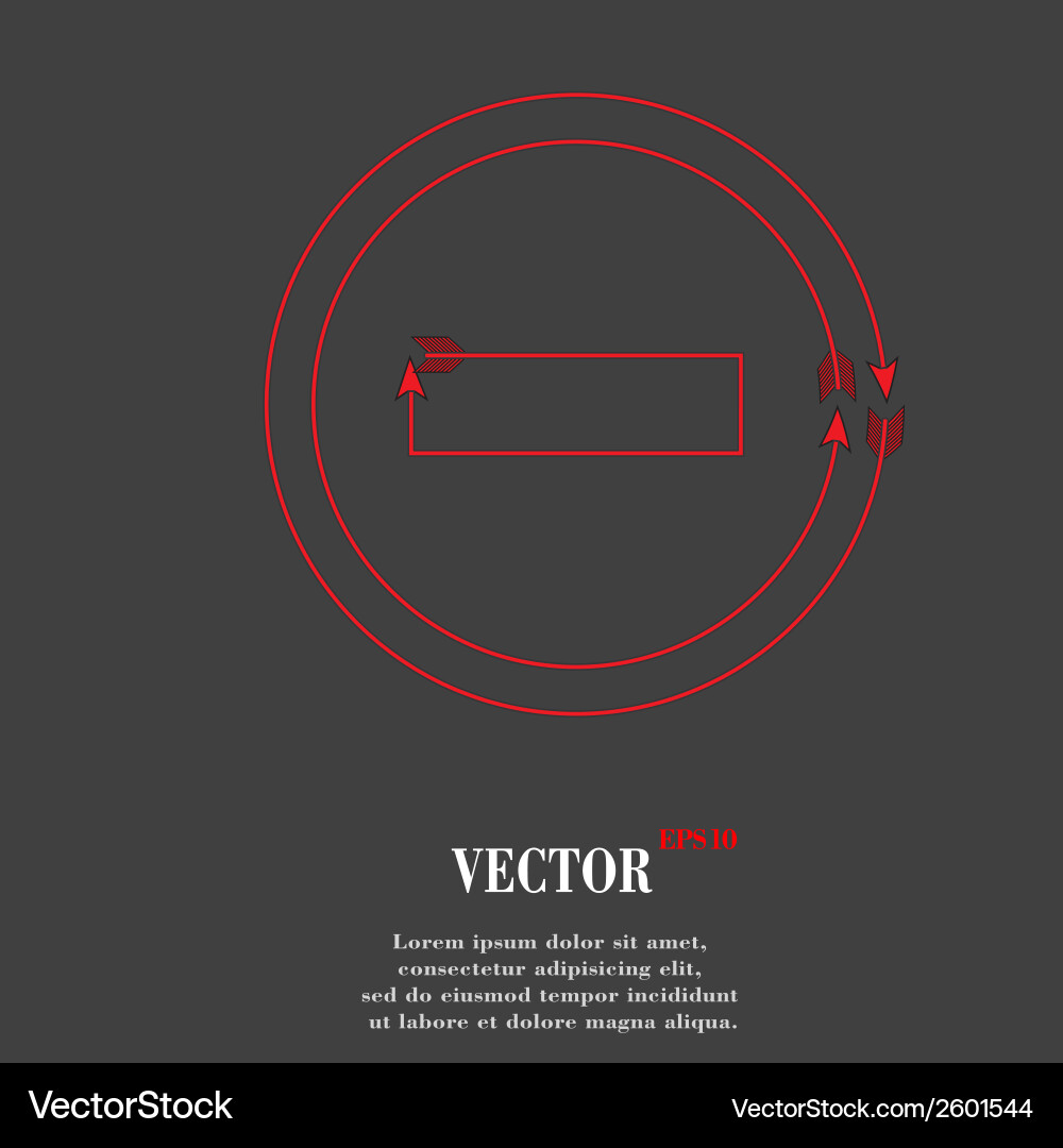 Minus flat modern web button and space for your vector image