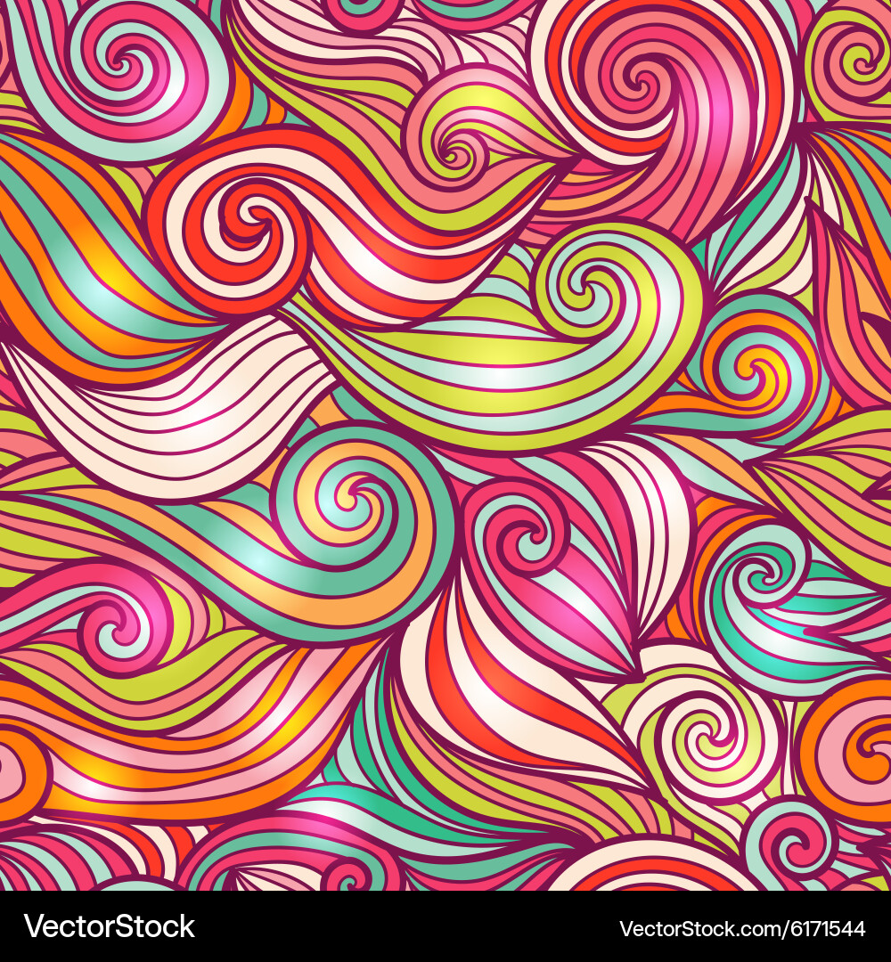 Ocean Wave Pattern vector image