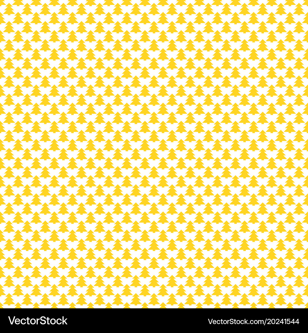 Repeating geometrical pine tree forest pattern Vector Image