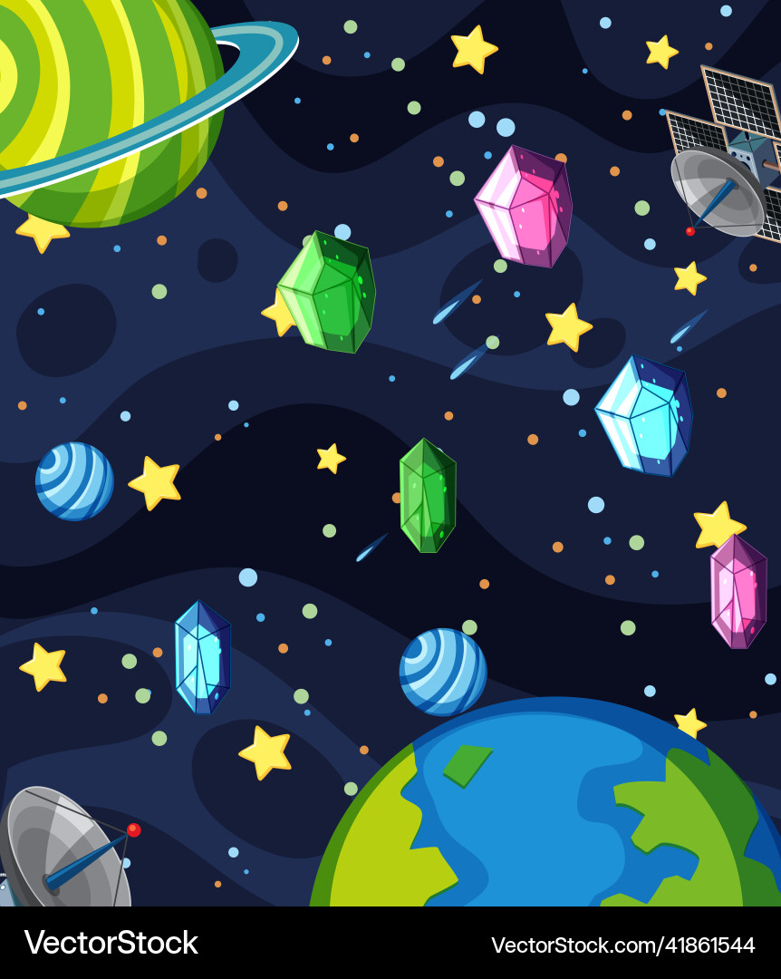 Space element in background Vector Image
