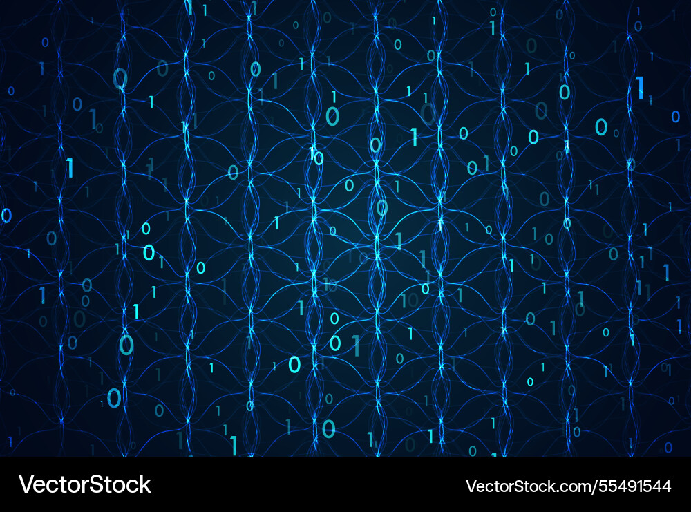 Stream von codierten Daten Abstract digital code Stream von codierten Daten Abstract digital code vektorbild