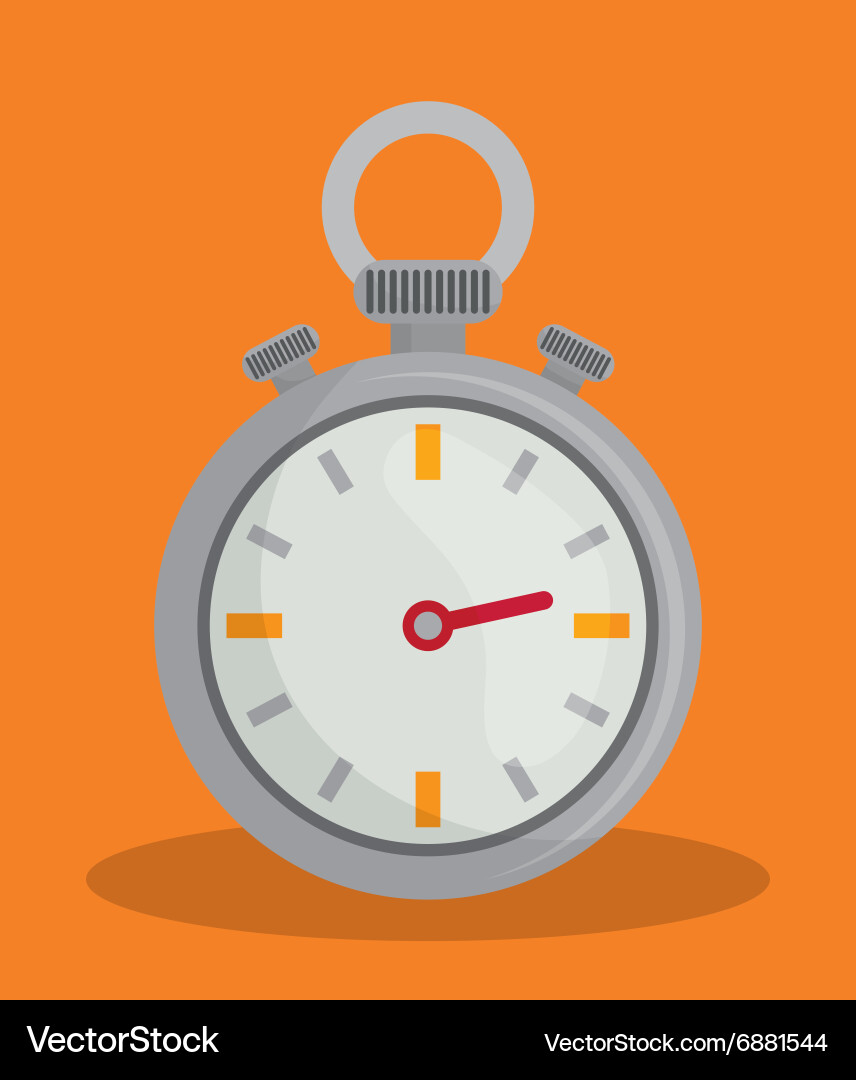 Timer clock design vector image