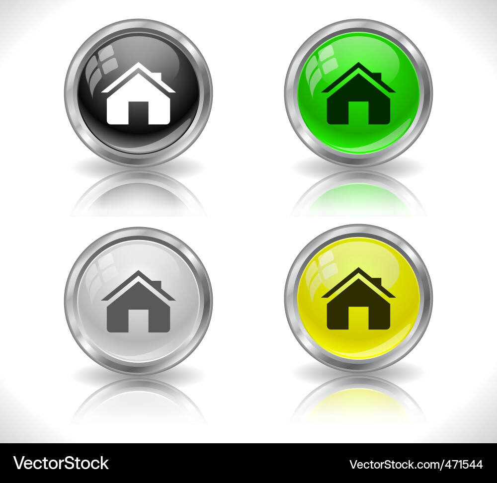 Web design buttons vector image