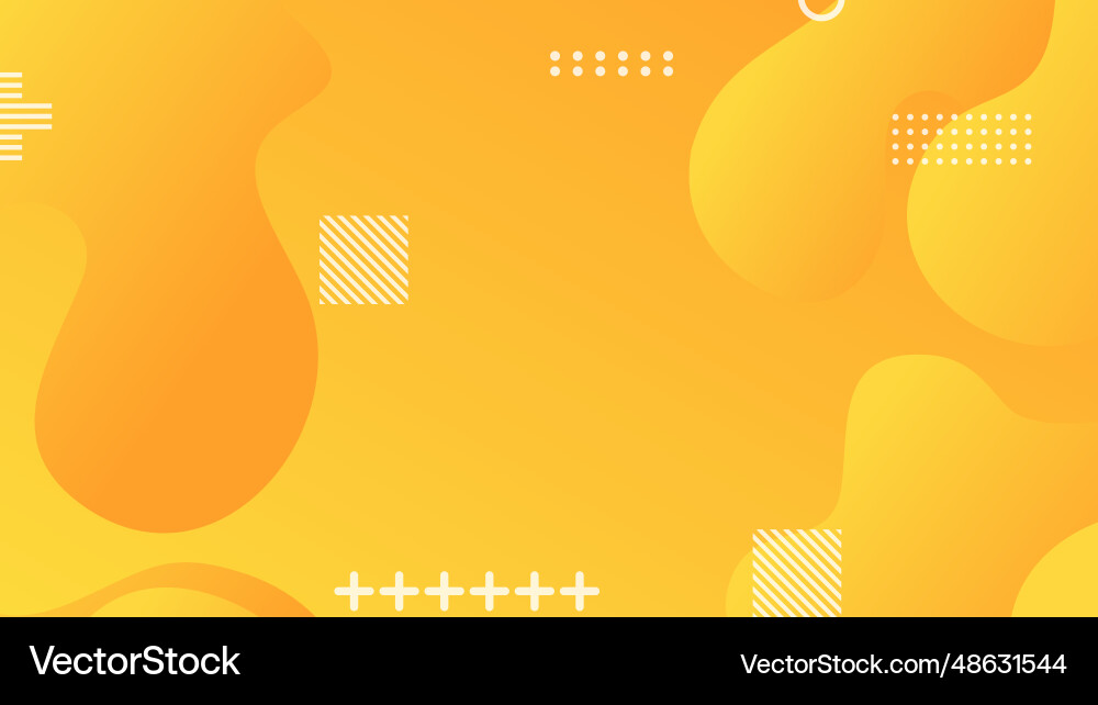 Yellow gradient dynamic fluid shapes abstract Yellow gradient dynamic fluid shapes abstract Vector Image