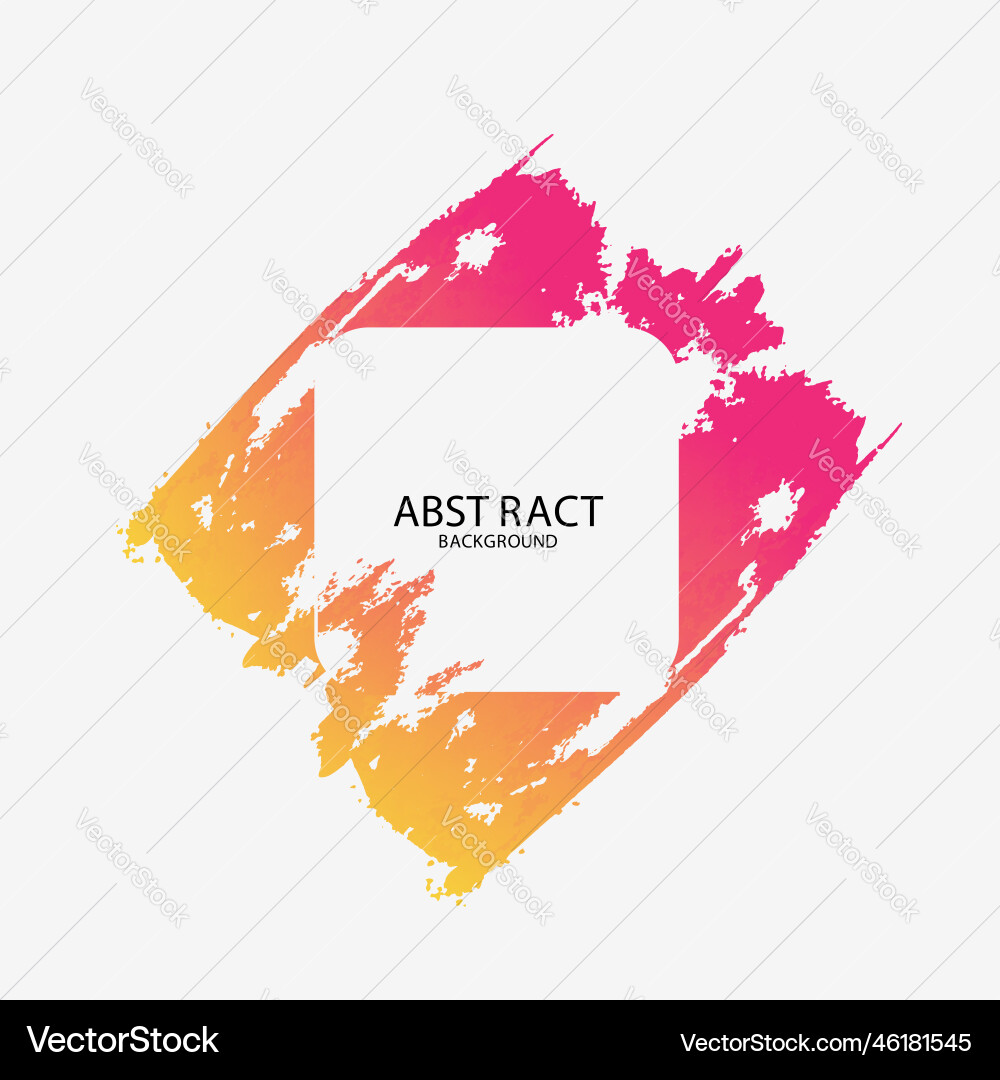 Abstract background grunge element with square Vector Image