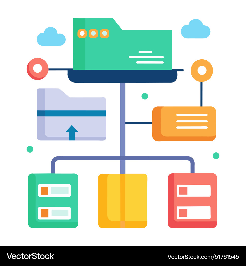 Data access ftp configuration isolated Data access ftp configuration isolated vector image