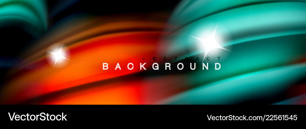 Fluid Color Waves Abstract Background vector image