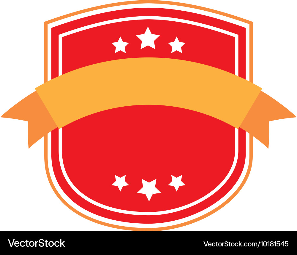 Frame with ribbon isolated icon design Vector Image