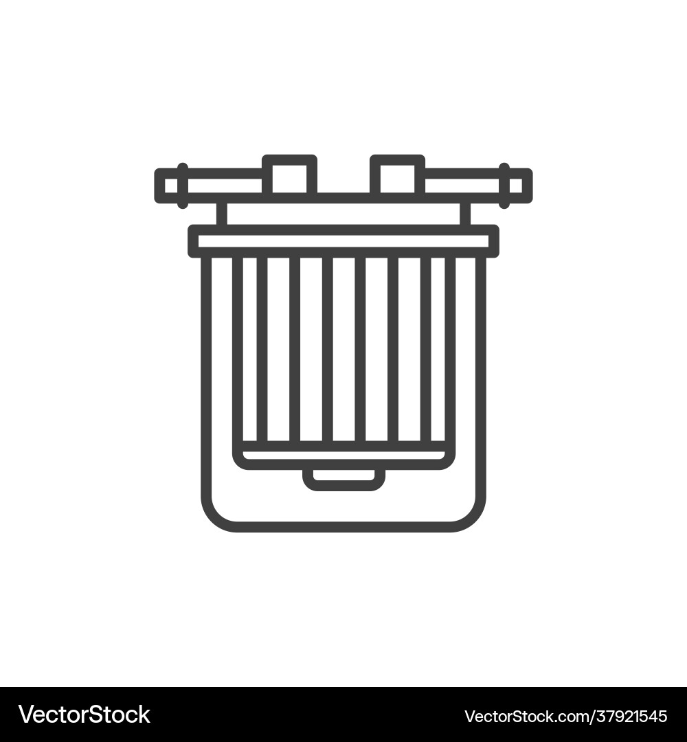Gasoline filter icon a simple linear image Gasoline filter icon a simple linear image vector image