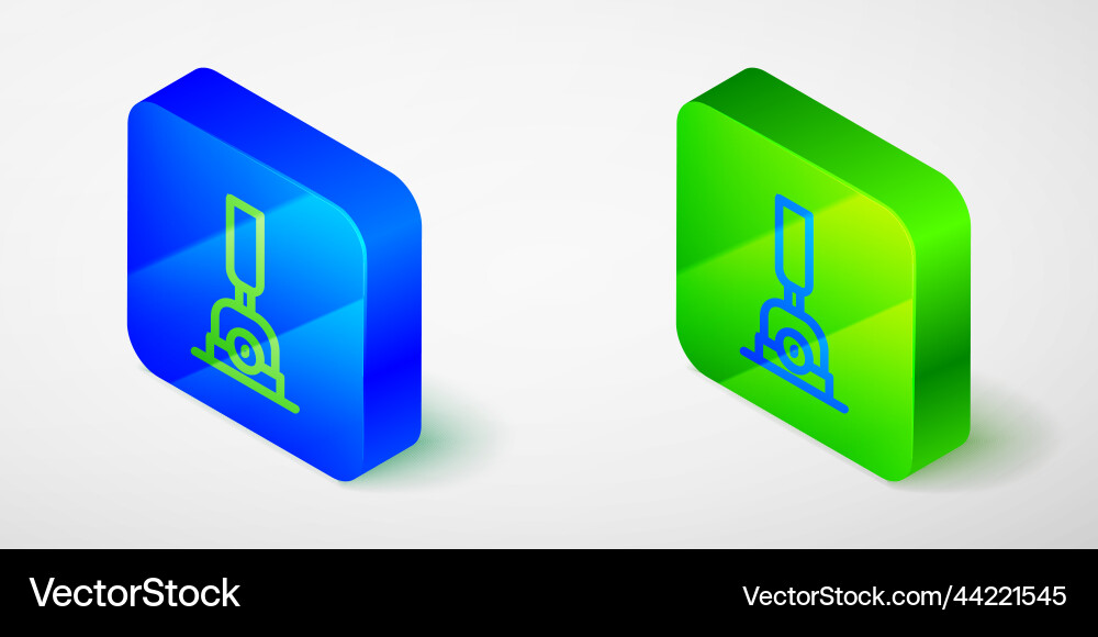 Isometric line arrow for switching the railway Vector Image