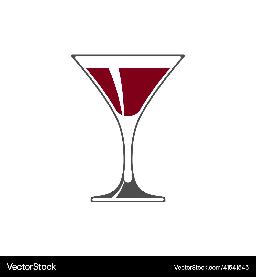 Martini Glas Ikone isoliert auf weißem Hintergrund Martini Glas Ikone isoliert auf weißem Hintergrund vektorbild