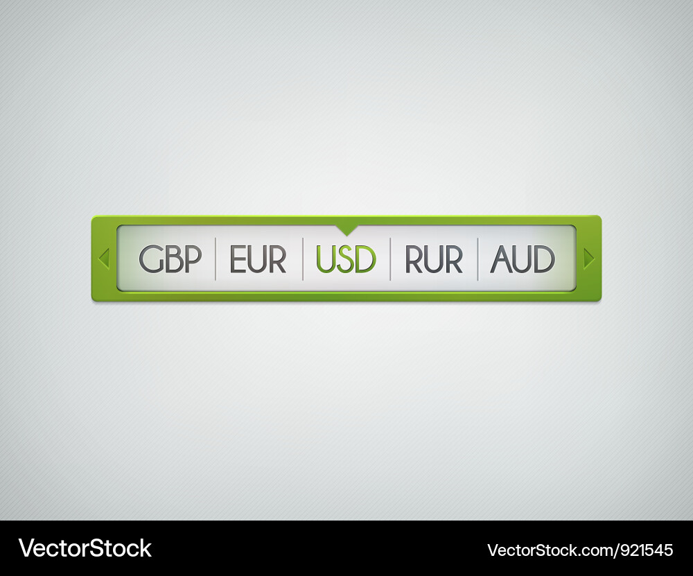Modern Web Scroll Bar Vector Image