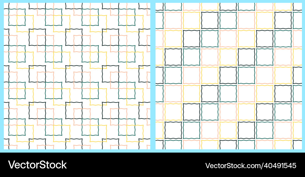 Set abstract pattern Set abstract pattern Vector Image