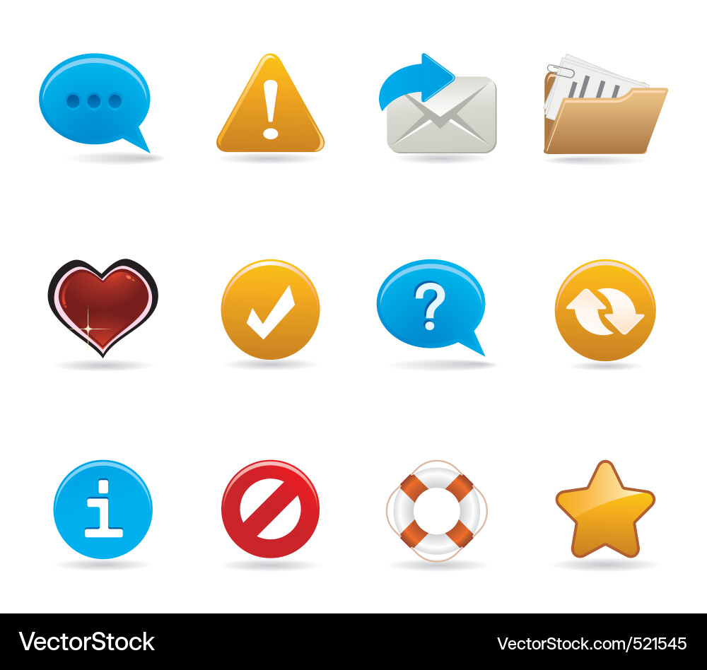 Set of icons for web vector image