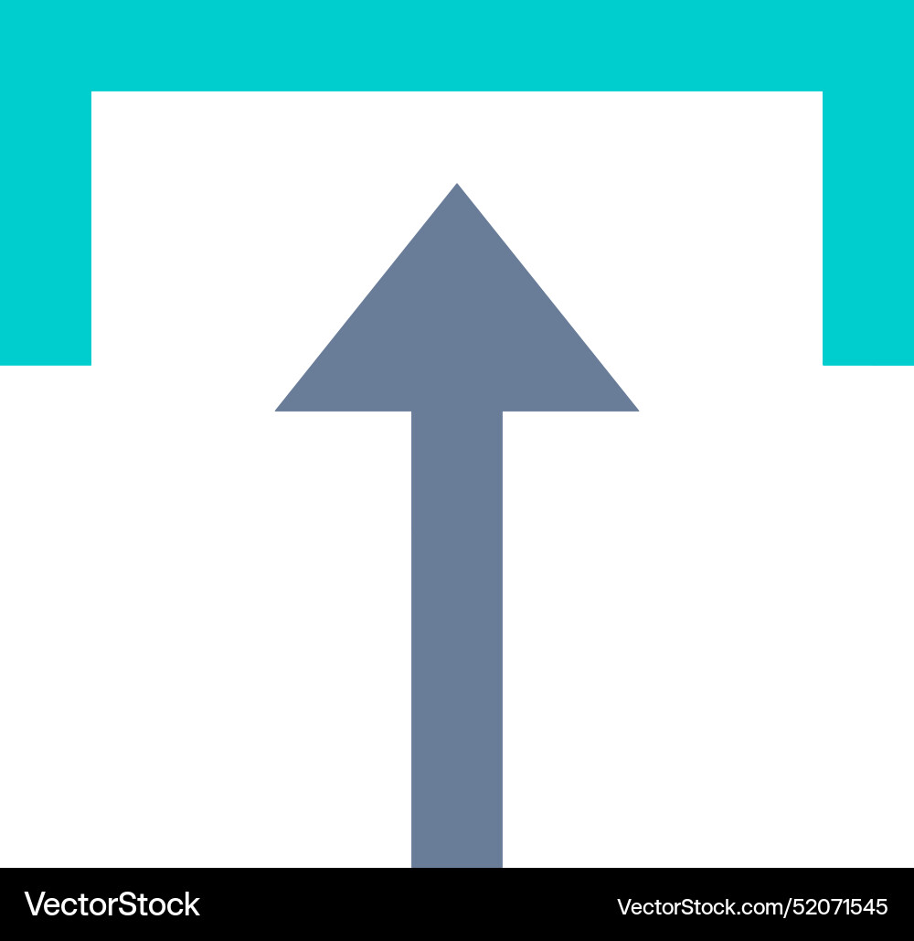 Upload outline icon symbol image Vector Image