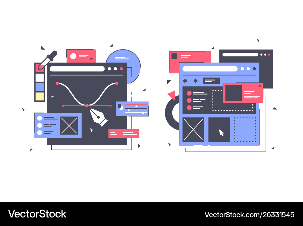 Web App Icons - Digital Toolkit vector image