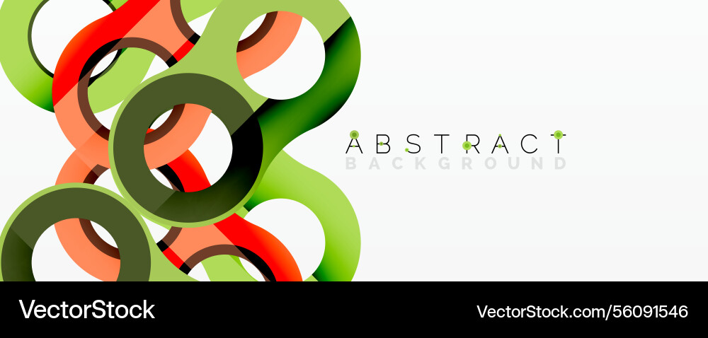 Abstract circle element composition Vector Image