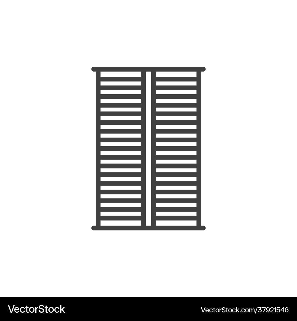 Air filter icon a simple linear image Air filter icon a simple linear image vector image
