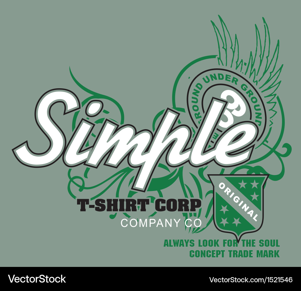 Art design with simple models Vector Image