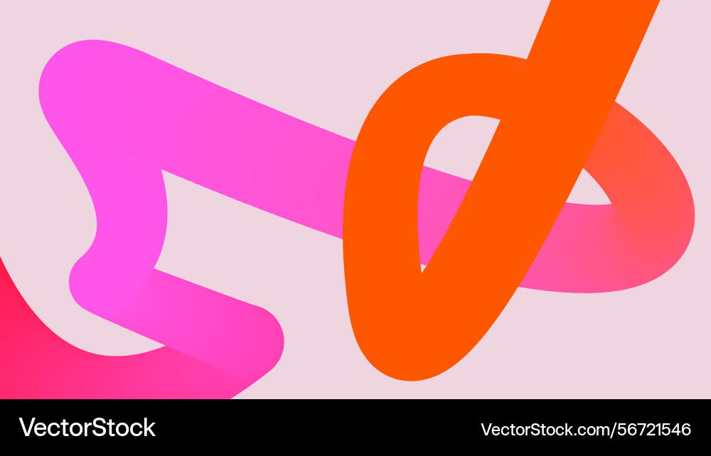 Bright gradient loop on pink background Bright gradient loop on pink background Vector Image