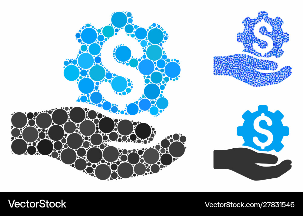 Engineering service price composition icon Engineering service price composition icon vector image