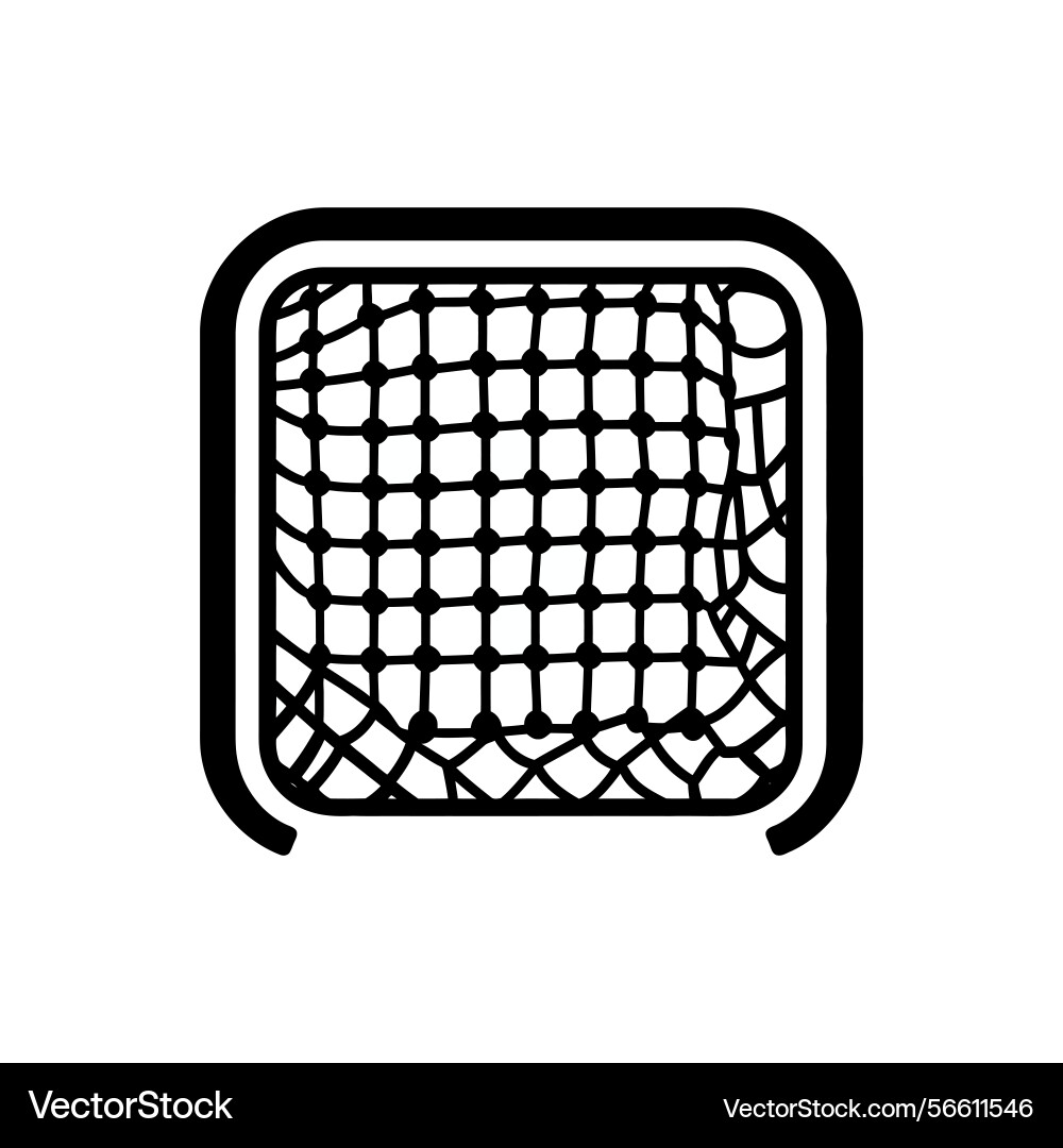 Isolated black net object on transparent vector image