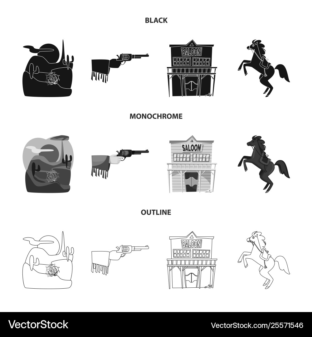 Isolated object texas and history icon Vector Image