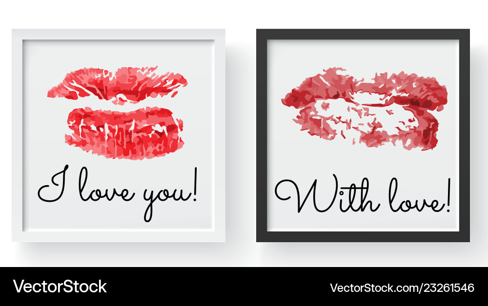 Lipstick kiss print female sexy red lips Lipstick kiss print female sexy red lips vector image