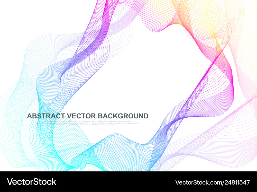 Abstract colorful wave lines background circular Abstract colorful wave lines background circular vector image