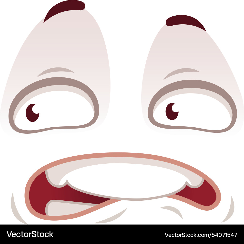 Cartoon stilisierte Augen und Mund ausdrücken Cartoon stilisierte Augen und Mund ausdrücken vektorbild