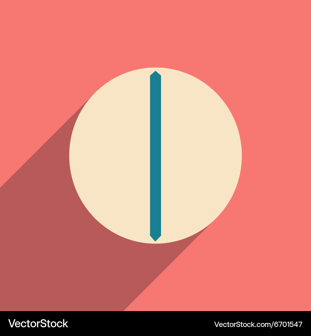 Flat with shadow icon and mobile application Vector Image