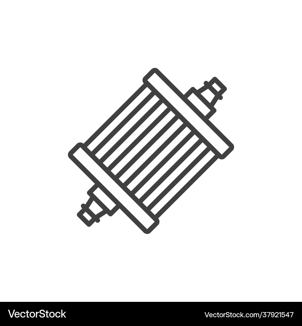 Gasoline filter icon a simple linear image Gasoline filter icon a simple linear image vector image