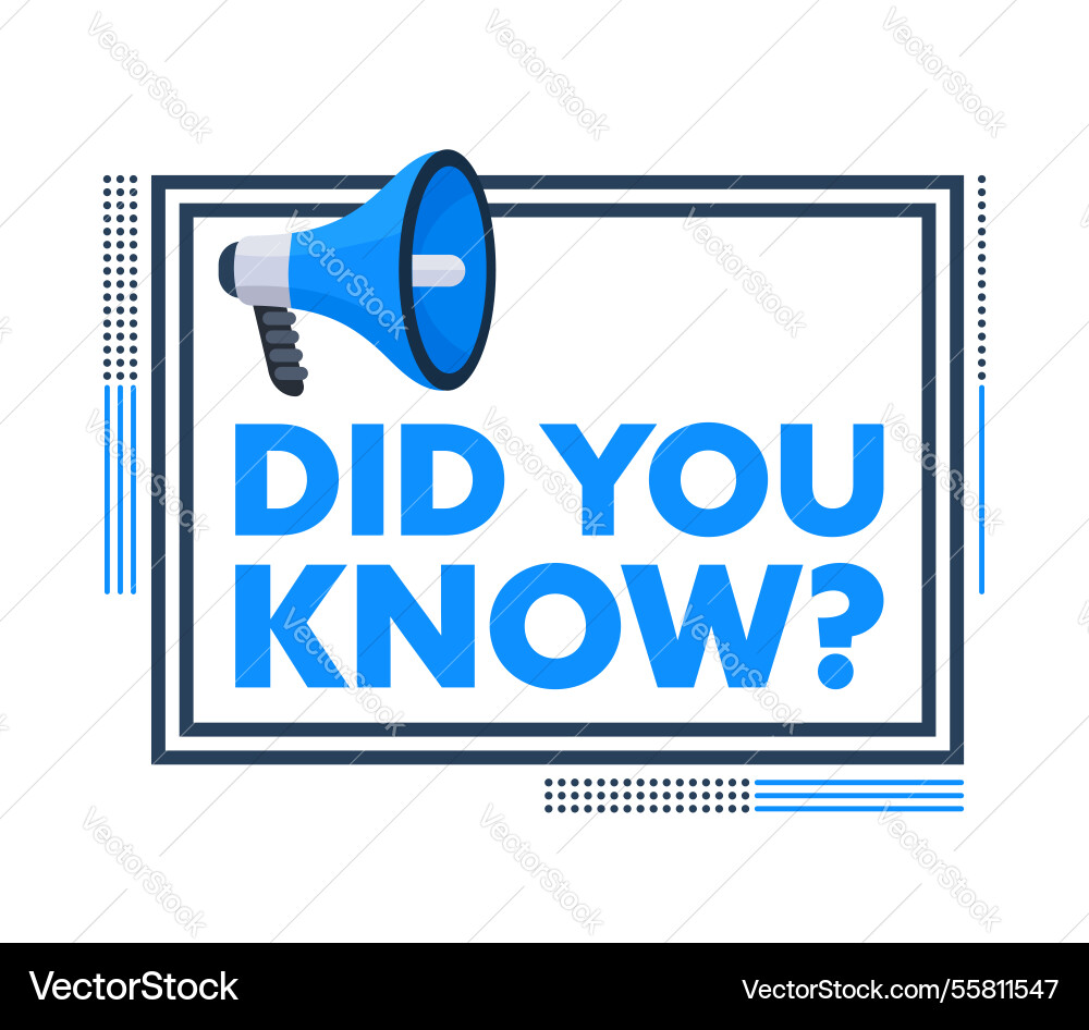 Megaphone announcing important message with did Megaphone announcing important message with did Vector Image