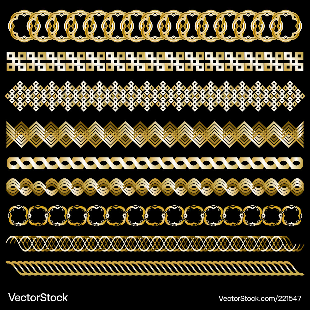 Metallic Chain Pattern vector image