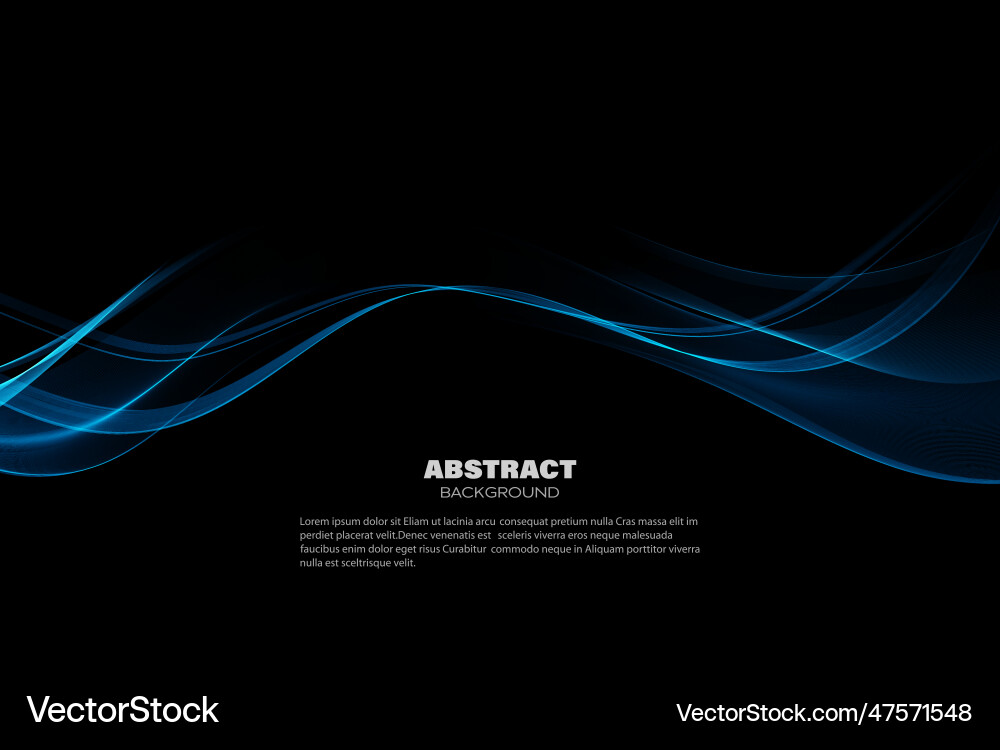 Abstract wave background shiny of blue color Vector Image