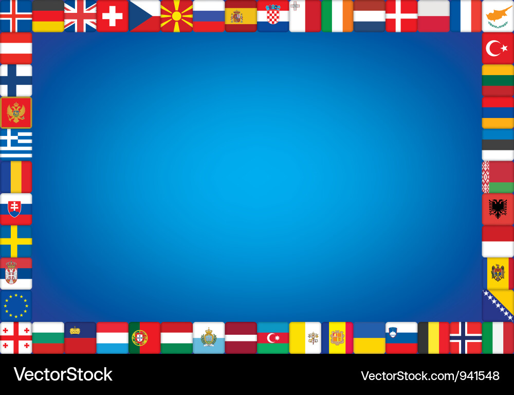 Background with flags vector image