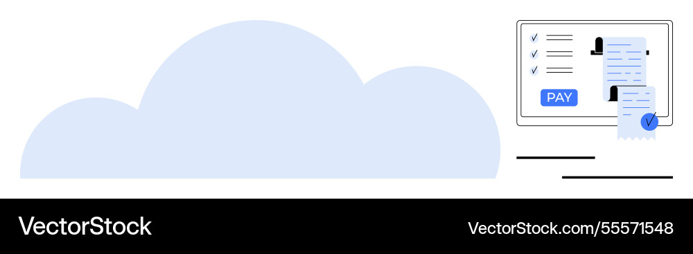 Cloud computing integration with online payment Cloud computing integration with online payment Vector Image