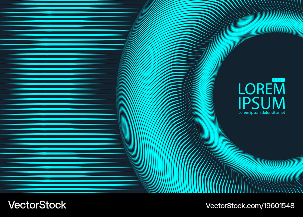 Colorful String Lines Abstract Background Vector Image