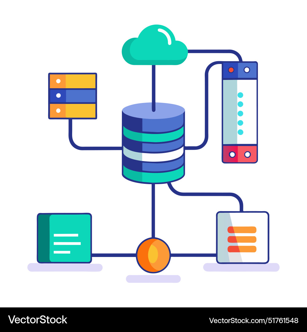 Data access pipeline isolated Data access pipeline isolated vector image