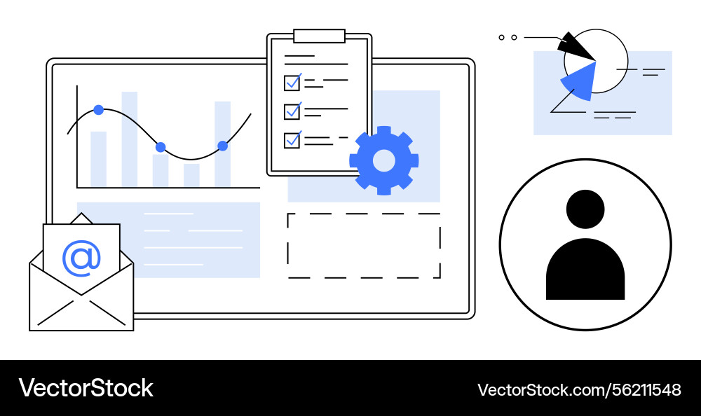 Data analysis and workflow management with graphs Data analysis and workflow management with graphs vector image