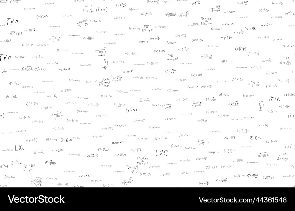 Formulas of astrophysics quantum mechanics radio Formulas of astrophysics quantum mechanics radio Vector Image