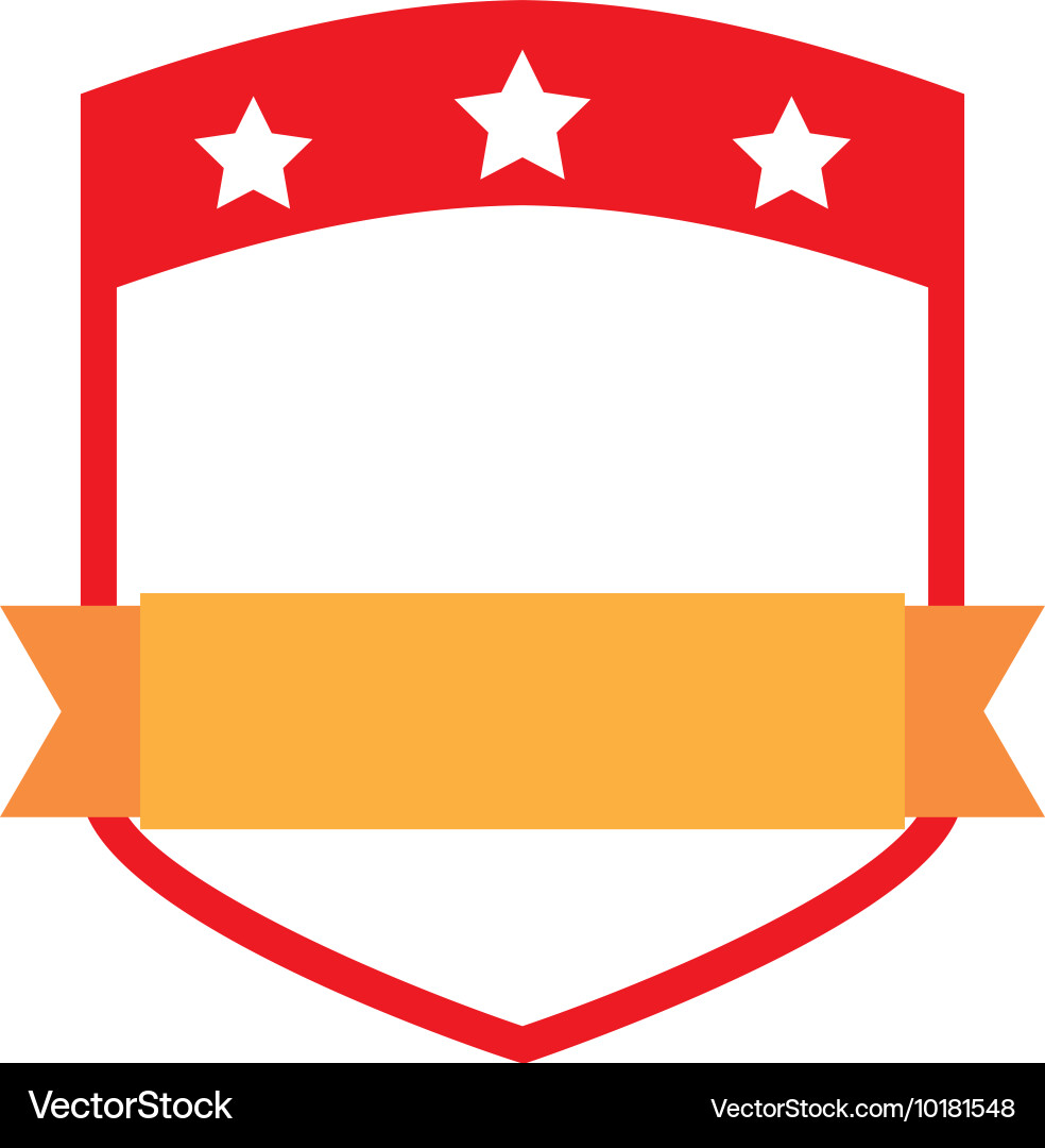 Frame with ribbon isolated icon design Vector Image