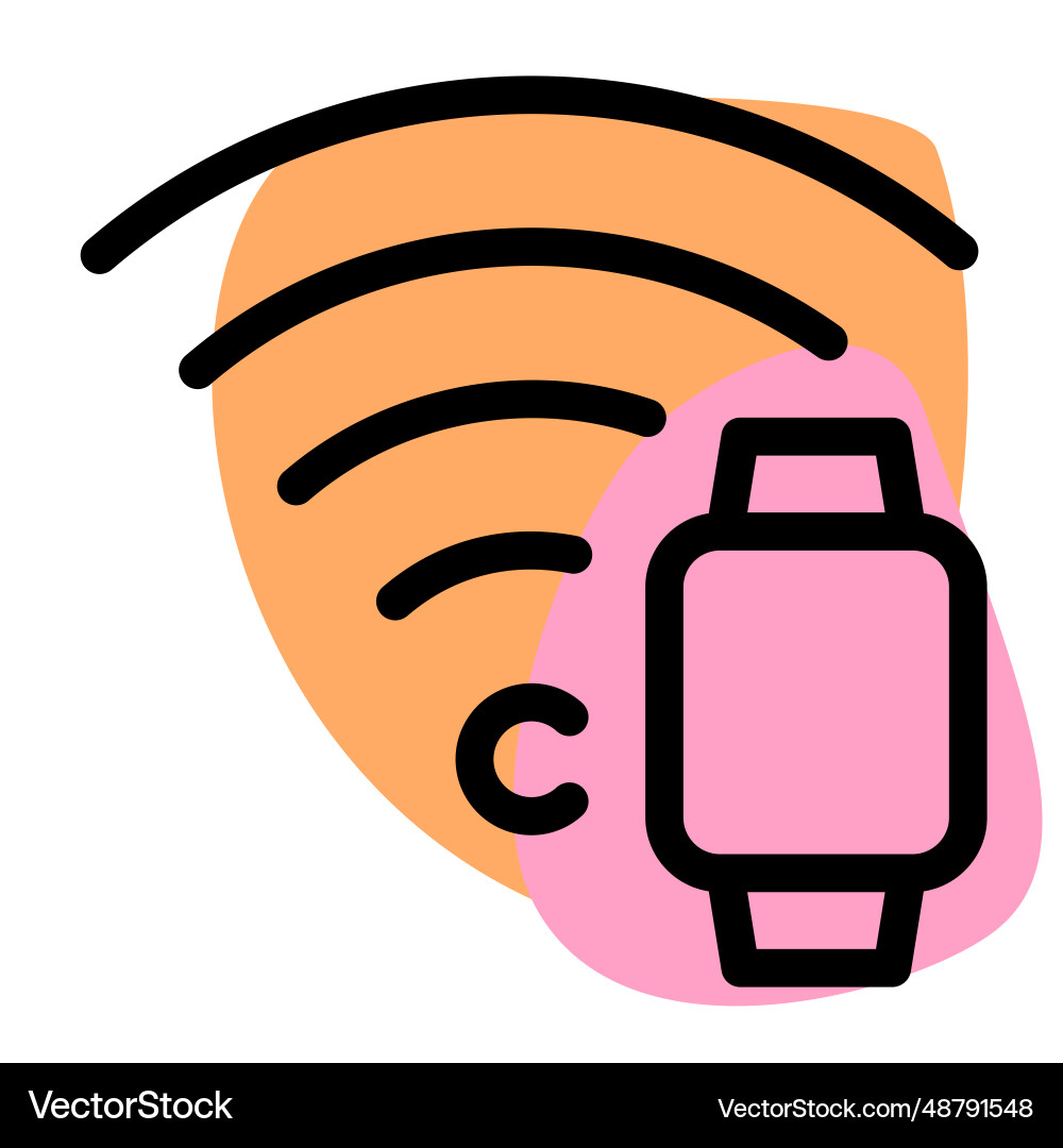Internet-connected and wirelessly powered vector image
