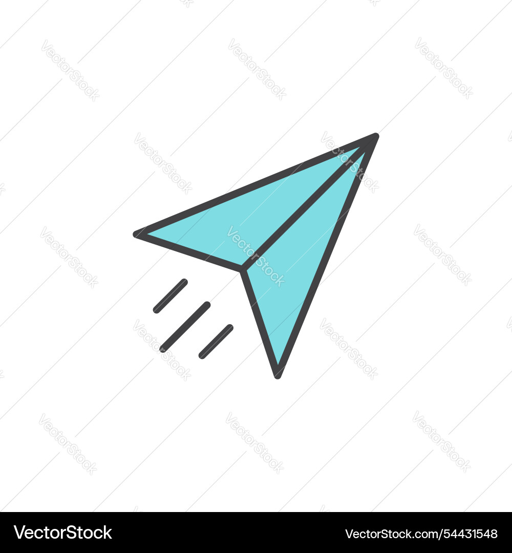 Send icon in colored version Send icon in colored version vector image