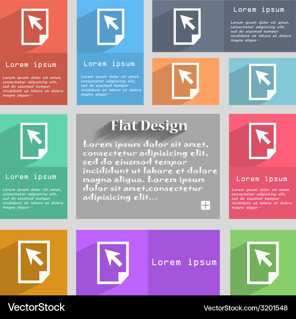 Text file sign icon document symbol set vector image