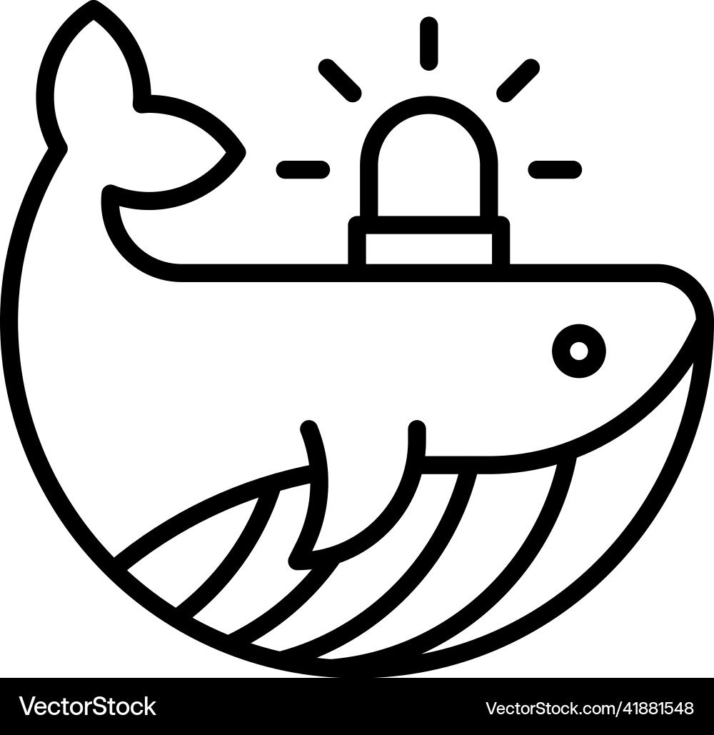 Whale alert icon crypto related – Royalty-Free Vector | VectorStock