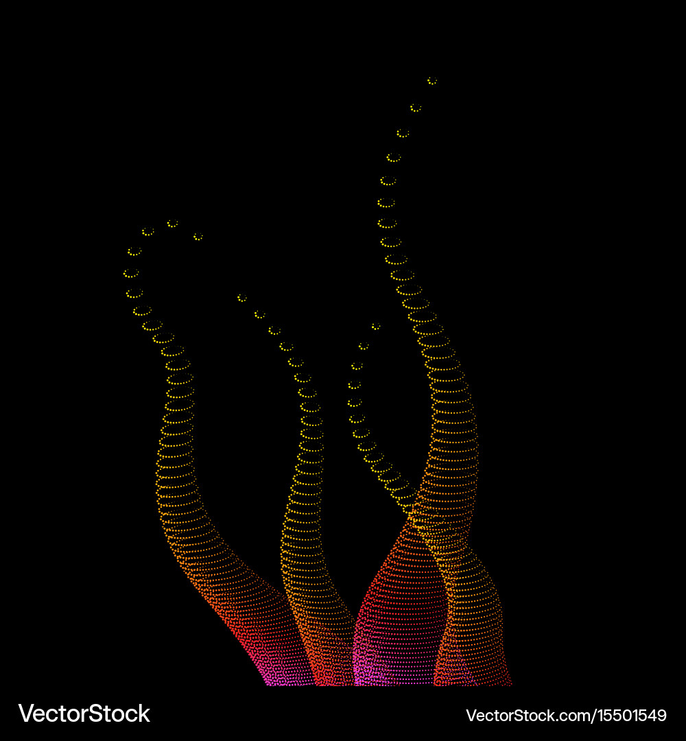 Abstract background with a colored dynamic vector image
